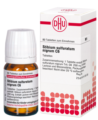 STIBIUM SULFURATUM NIGRUM C 6 Tabletten