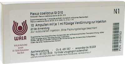 PLEXUS COELIACUS GL D 10 Ampullen