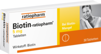 BIOTIN-RATIOPHARM 5 mg Tabletten