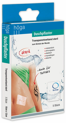 DUSCHPFLASTER 10x12 cm Transparentverband steril