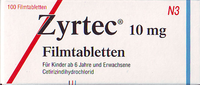 ZYRTEC 10 mg Filmtabletten