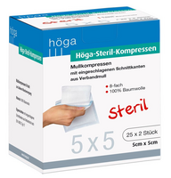 HÖGA-KOMPRESSEN 5x5 cm steril 8fach