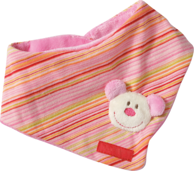 BABY-HALSTUCH mit Klettverschluss pink