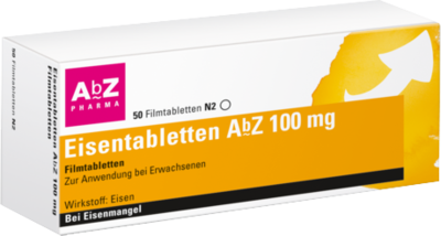 EISENTABLETTEN AbZ 100 mg Filmtabletten