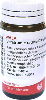 VERATRUM E radice D 3 Globuli