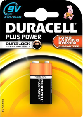 DURACELL Plus Power 9V (MN1604/6LR61) K1