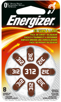 ENERGIZER Hörgerätebatterie 312