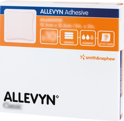 ALLEVYN Adhesive 12,5x12,5 cm haftende Wundauflage