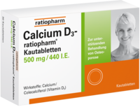 CALCIUM-RATIOPHARM 500 mg Kautabletten