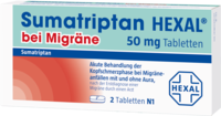 SUMATRIPTAN HEXAL bei Migräne 50 mg Tabletten